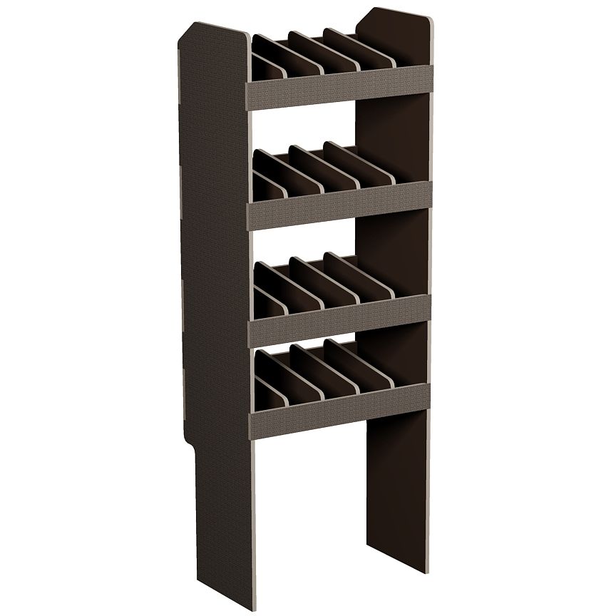 Fahrzeugregal 550 x 1490 x  350 mm, für Einstecktrennwände, 460 mm Bodenfreiheit