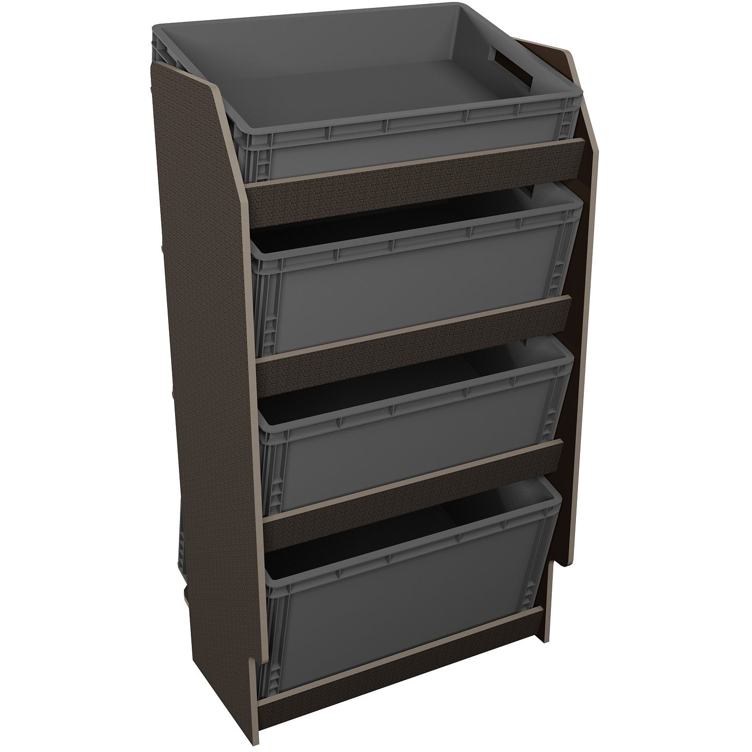 Fahrzeugregal für Euroboxen 600 x 400 mm, Typ 3, mit Euroboxen