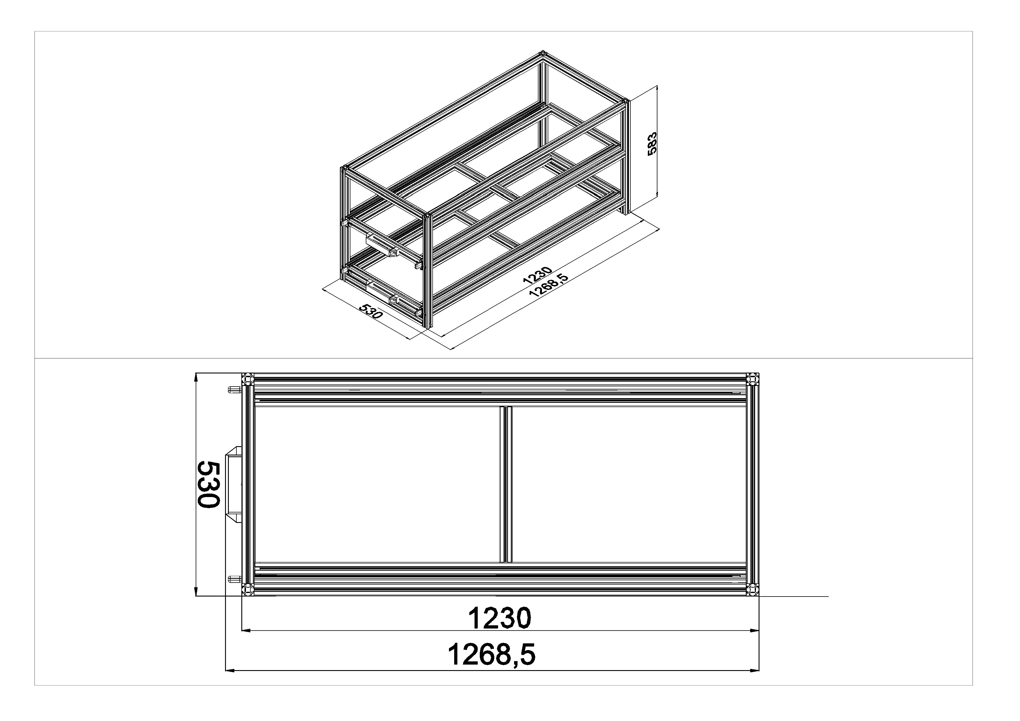 Heckauszug Euroboxen für Camper, Caravan, Wohnmobil & Nutzfahrzeuge, 220 kg Tragkraft, Typ 1, mit Euroboxen, Bestückung 3