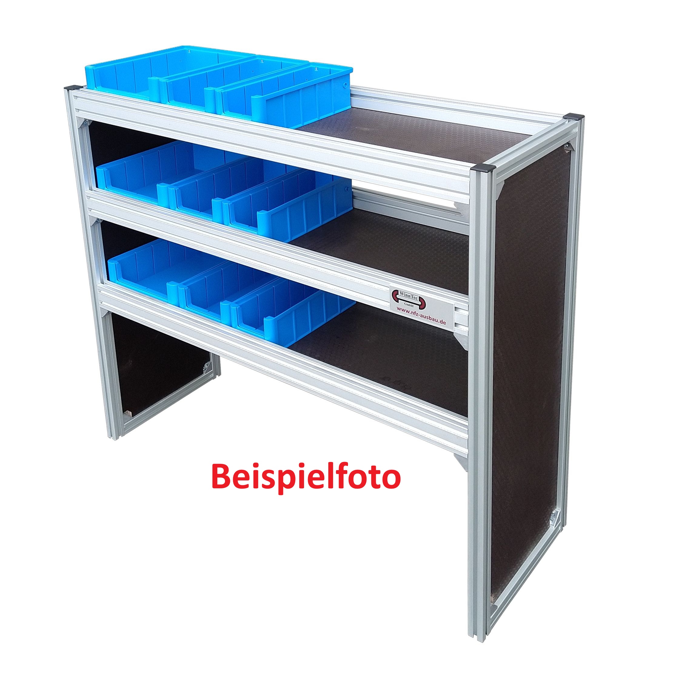 Alu-Fahrzeugregal 1150 x 920 x 357 mm