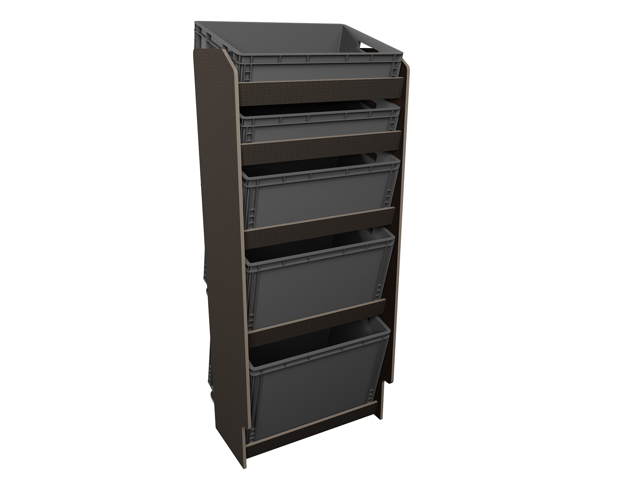 Fahrzeugregal für Euroboxen 600 x 400 mm, Typ 4, ohne Euroboxen