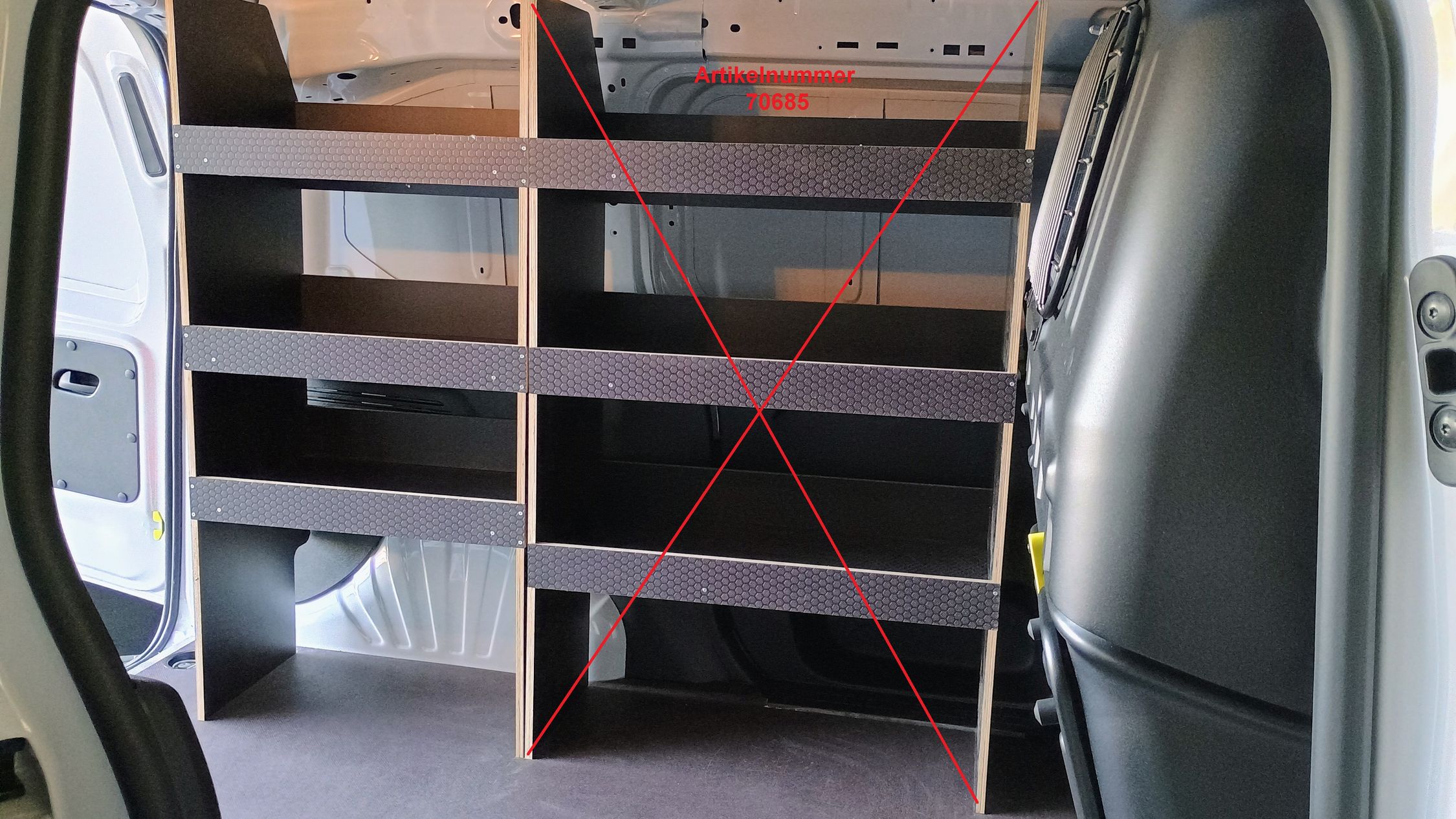 Fahrzeugregal 550 x 1150 x 350 mm, für Einstecktrennwände, 340 mm Bodenfreiheit