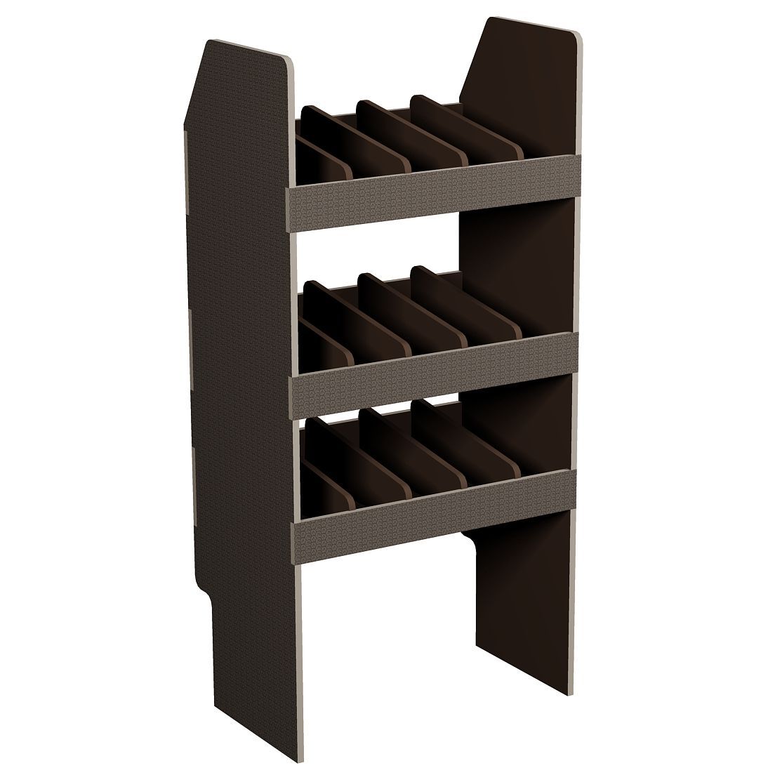Fahrzeugregal 550 x 1150 x 350 mm, für Einstecktrennwände, 340 mm Bodenfreiheit