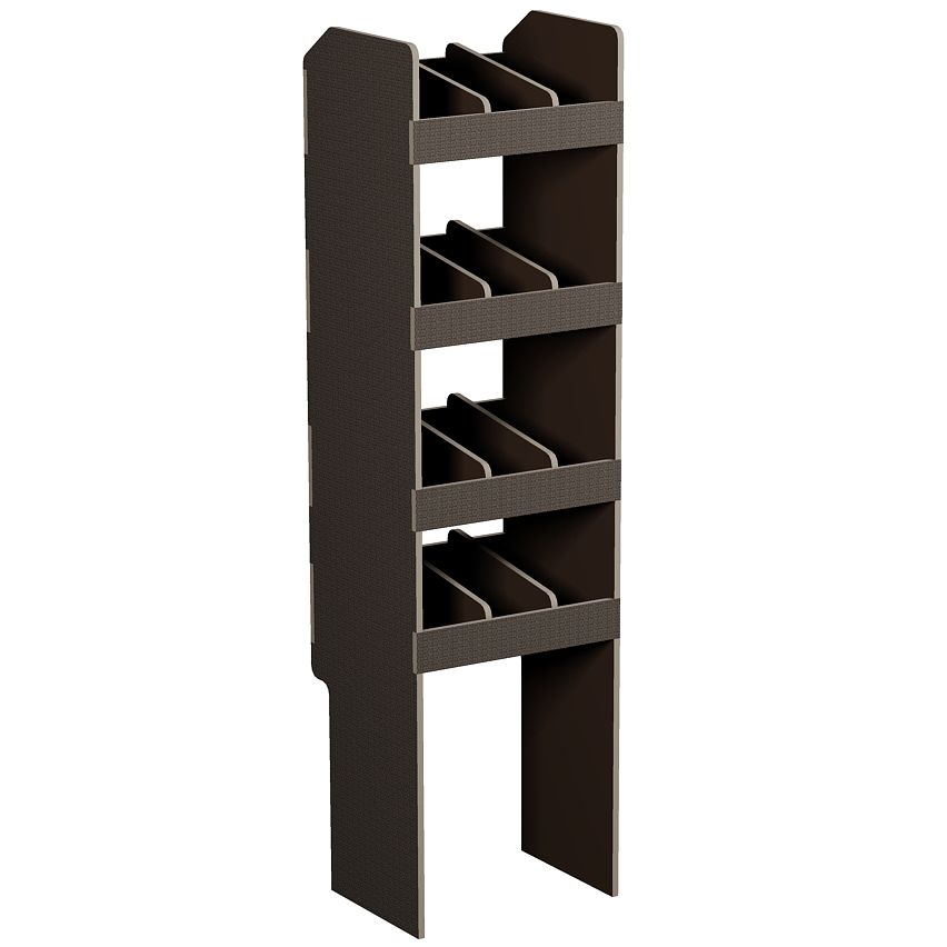 Fahrzeugregal 400 x 1490 x 350 mm, für Einstecktrennwände, 460 mm Bodenfreiheit