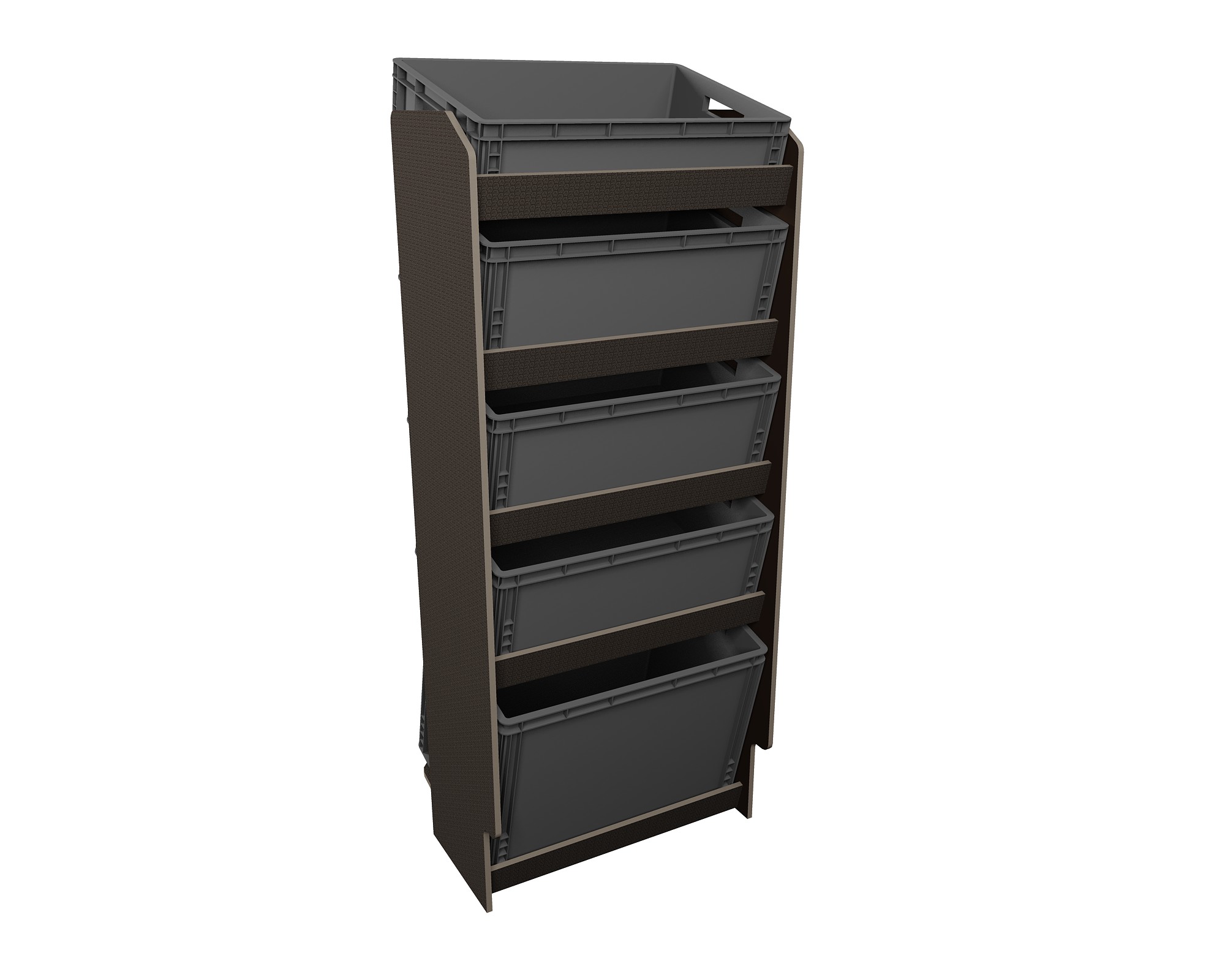 Fahrzeugregal für Euroboxen 600 x 400 mm, Typ 3, ohne Euroboxen