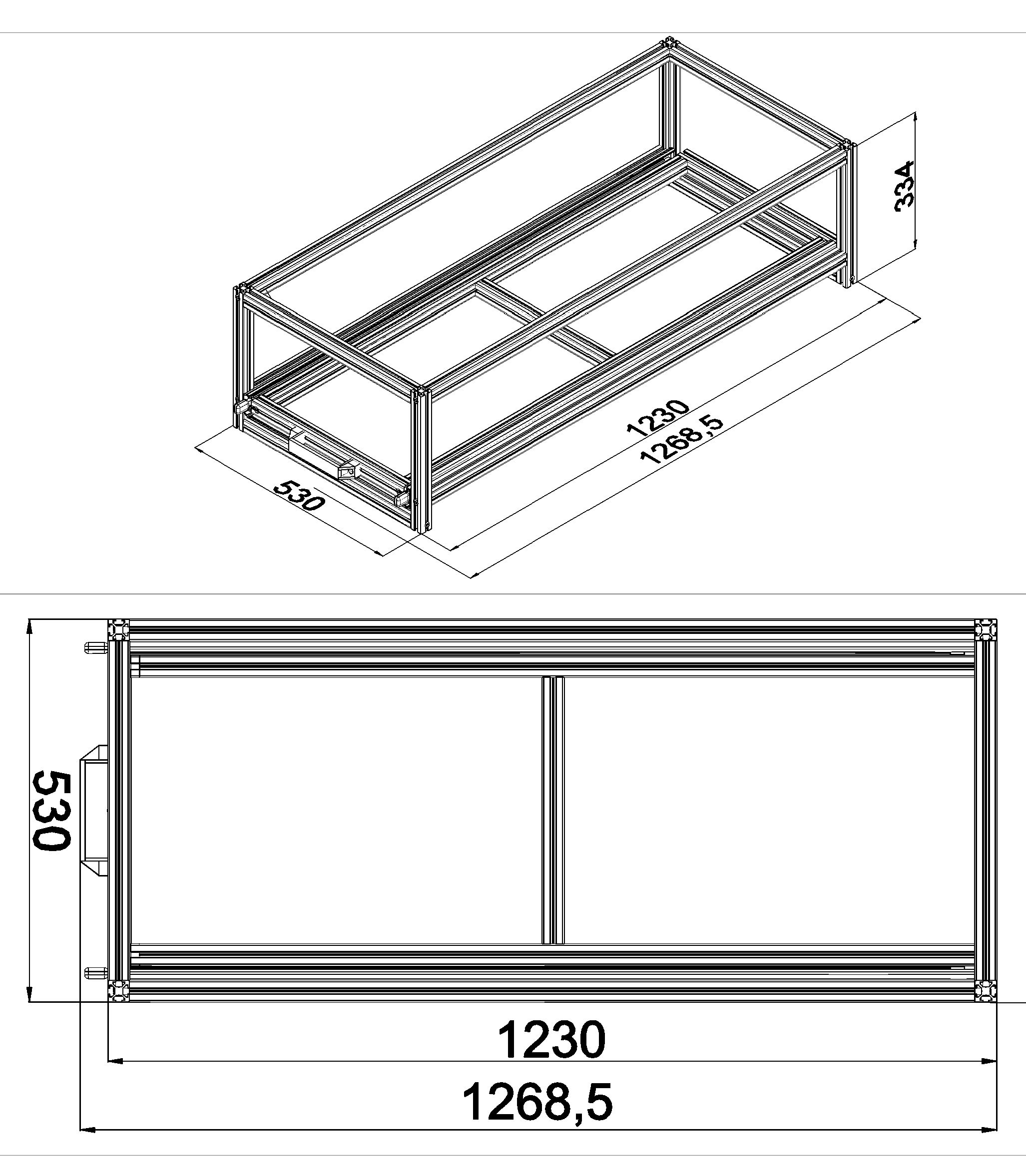 Heckauszug Euroboxen für Camper, Caravan, Wohnmobil & Nutzfahrzeuge, 220 kg Tragkraft, Typ 12, ohne Euroboxen