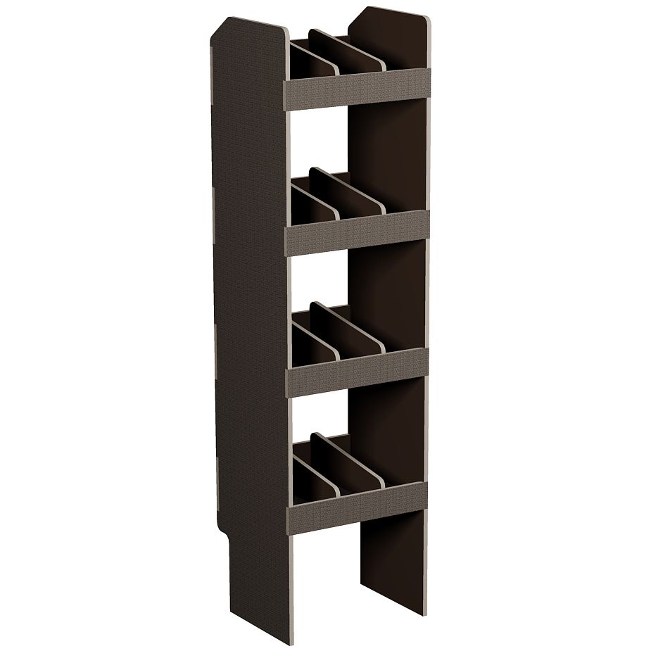 Fahrzeugregal 400 x 1490 x 350 mm, für Einstecktrennwände, 340 mm Bodenfreiheit