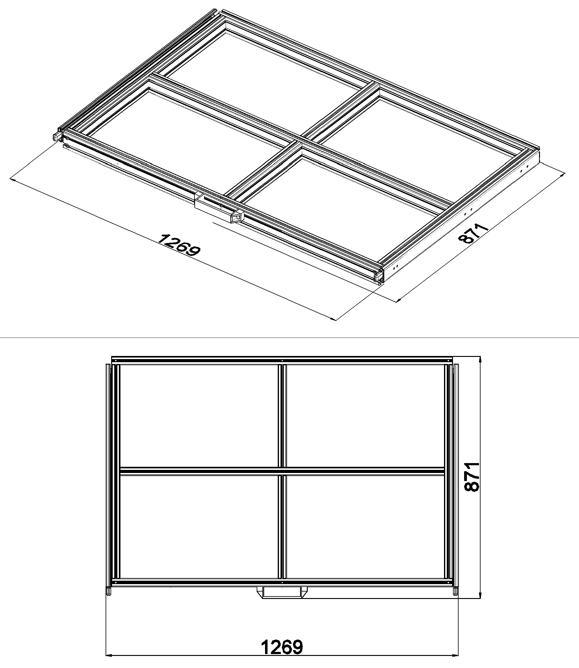 Heckauszug 1200 x 800 Euroboxen für Camper, Caravan, Wohnmobil & Nutzfahrzeuge, 70 kg Tragkraft