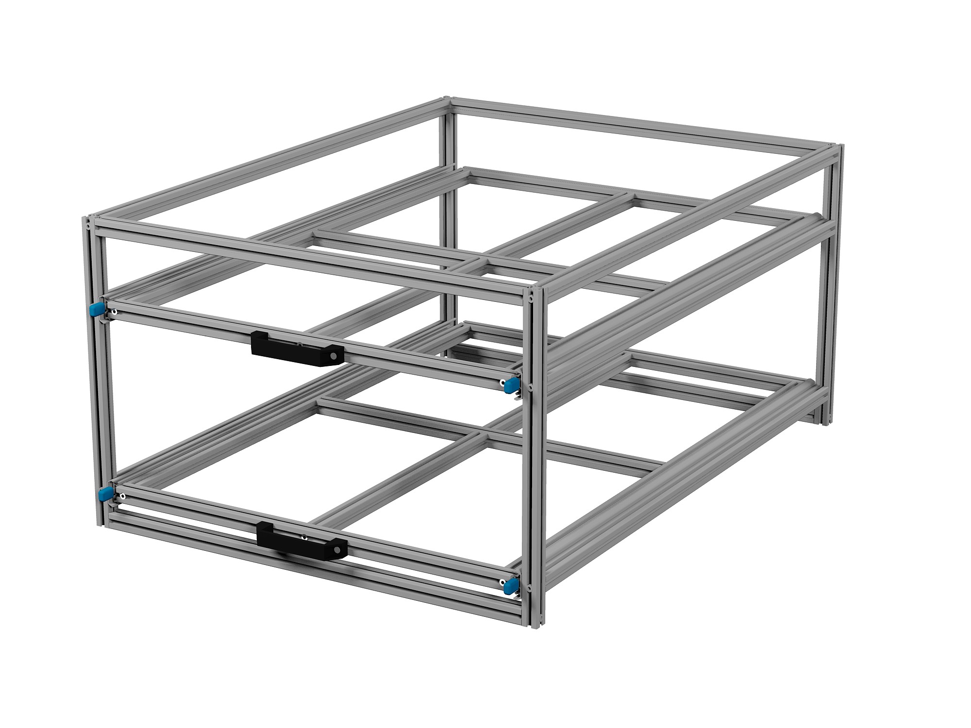Heckauszug 800 x 1200 mm Euroboxen für Camper, Caravan, Wohnmobil & Nutzfahrzeuge, 220 kg Tragkraft, Typ 34, mit Euroboxen, Bestückung 1