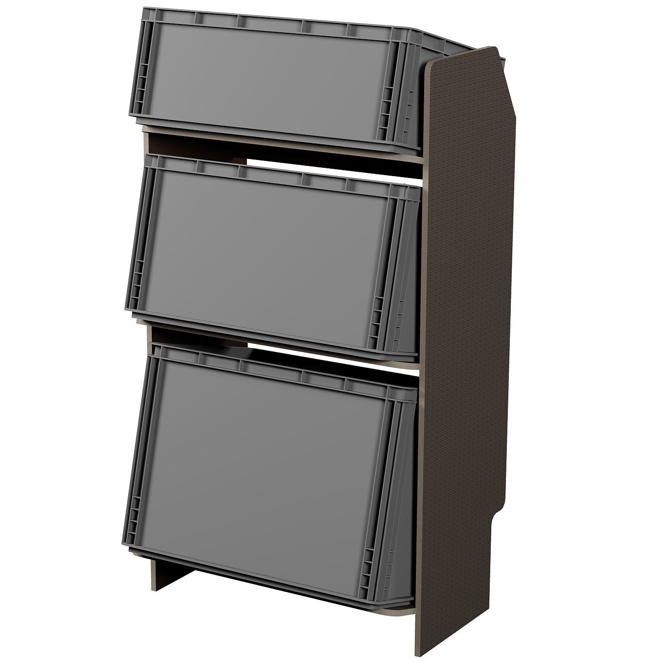 Fahrzeugregal für Euroboxen 600 x 400 mm, Typ 6, mit Euroboxen