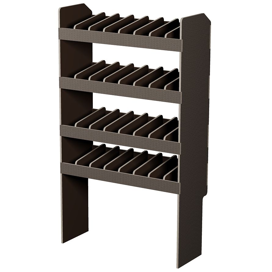 Fahrzeugregal 850 x 1490 x 350 mm, für Einstecktrennwände, 460 mm Bodenfreiheit