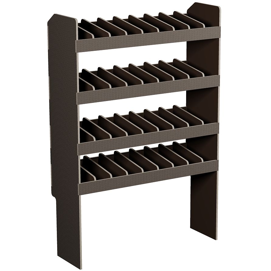 Fahrzeugregal 1000 x 1490 x 350 mm, für Einstecktrennwände, 460 mm Bodenfreiheit