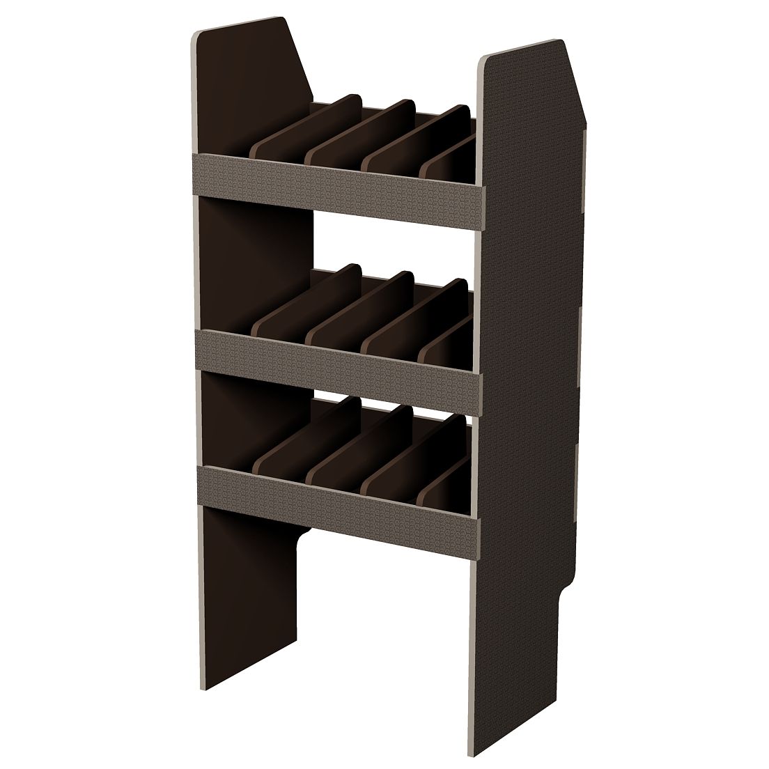 Fahrzeugregal 550 x 1150 x 350 mm, für Einstecktrennwände, 340 mm Bodenfreiheit