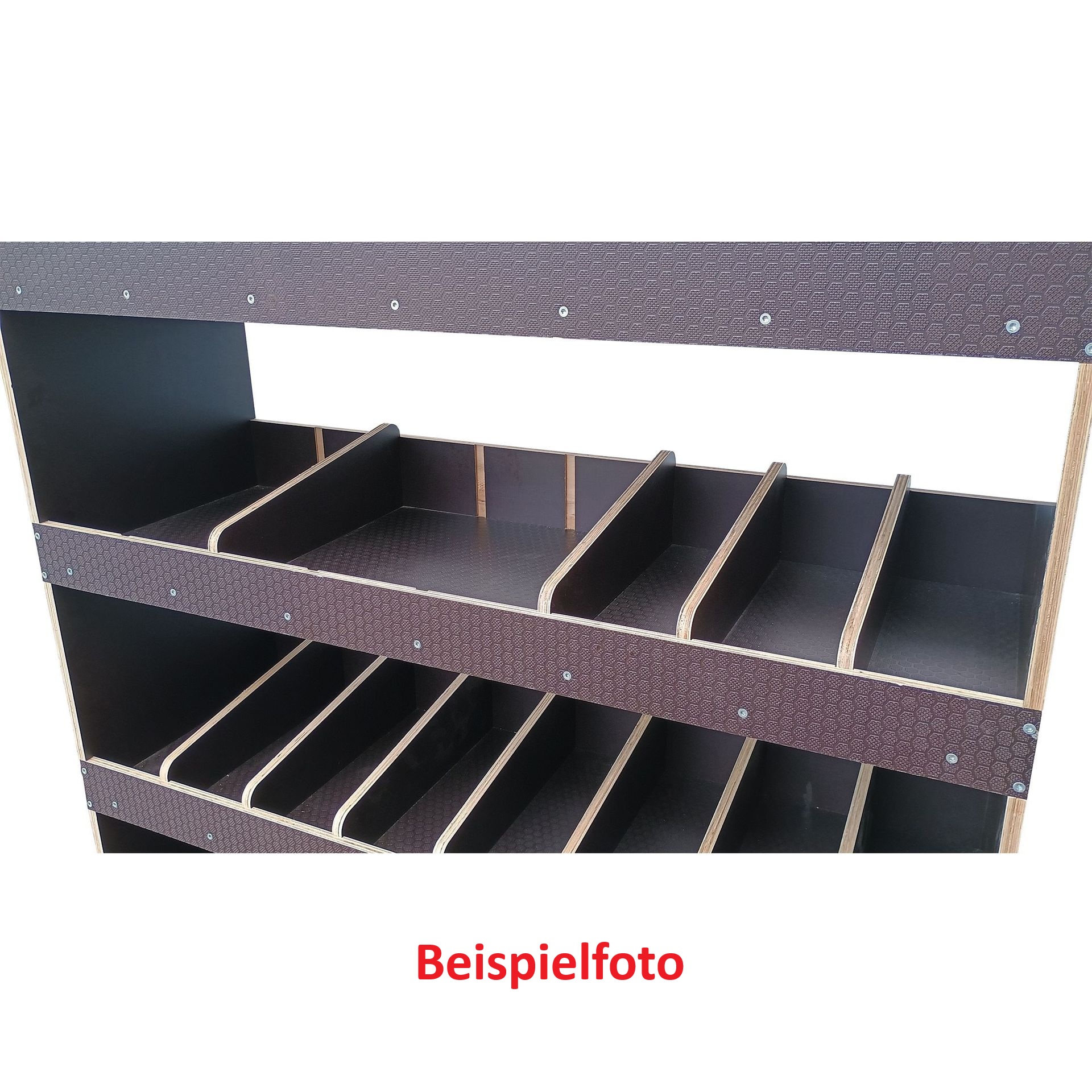 Fahrzeugregal 1300 x 1150 x 350 mm, für Einstecktrennwände, 340 mm Bodenfreiheit