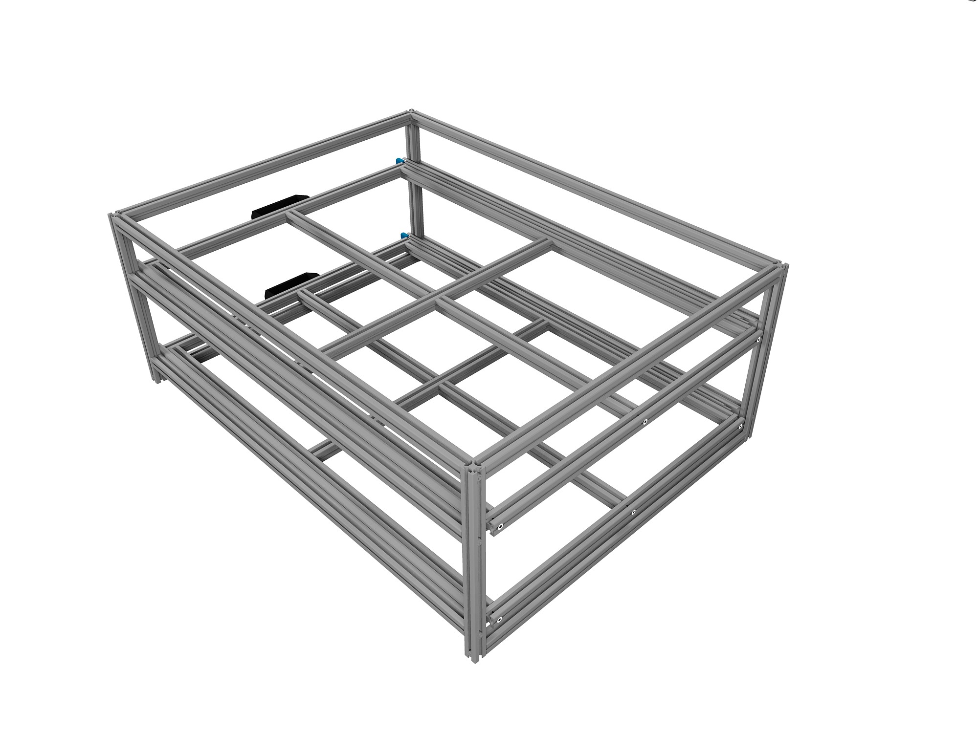 Heckauszug 800 x 1200 mm Euroboxen für Camper, Caravan, Wohnmobil & Nutzfahrzeuge, 220 kg Tragkraft, Typ 33, mit Euroboxen, Bestückung 1