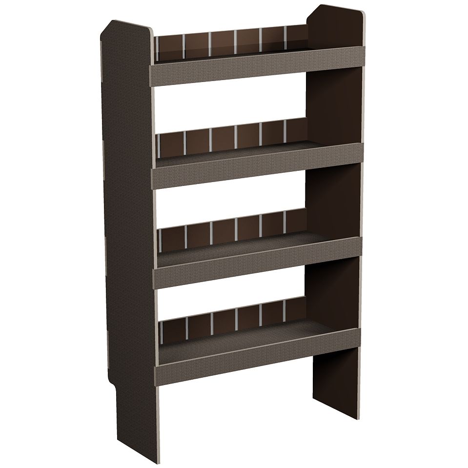 Fahrzeugregal 850 x 1490 x 350 mm, für Einstecktrennwände, 340 mm Bodenfreiheit