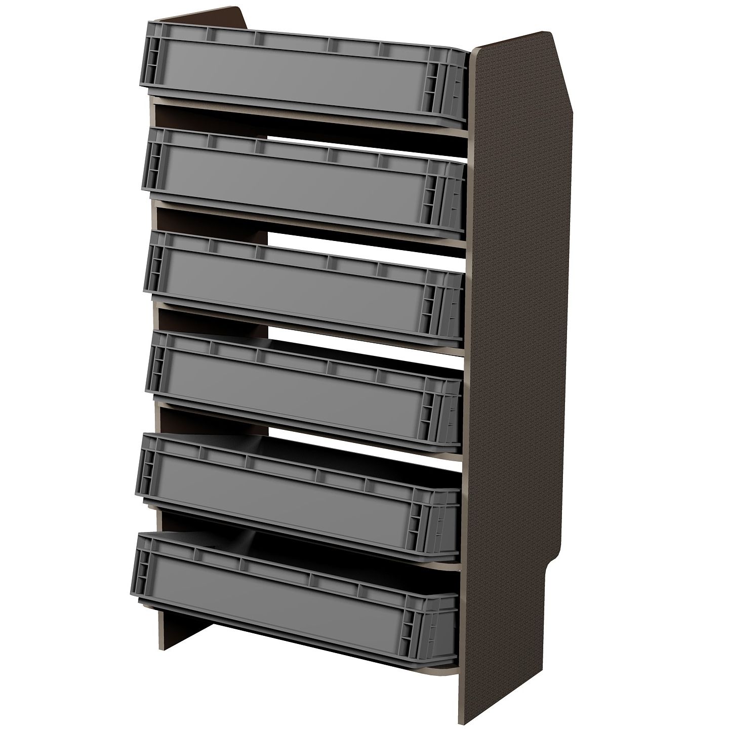 Fahrzeugregal für Euroboxen 600 x 400 mm, Typ 1, ohne Euroboxen