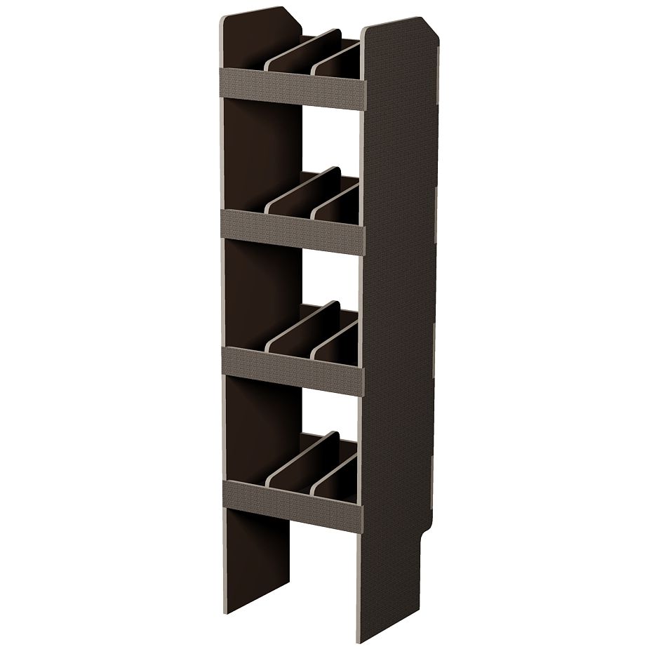 Fahrzeugregal 400 x 1490 x 350 mm, für Einstecktrennwände, 340 mm Bodenfreiheit