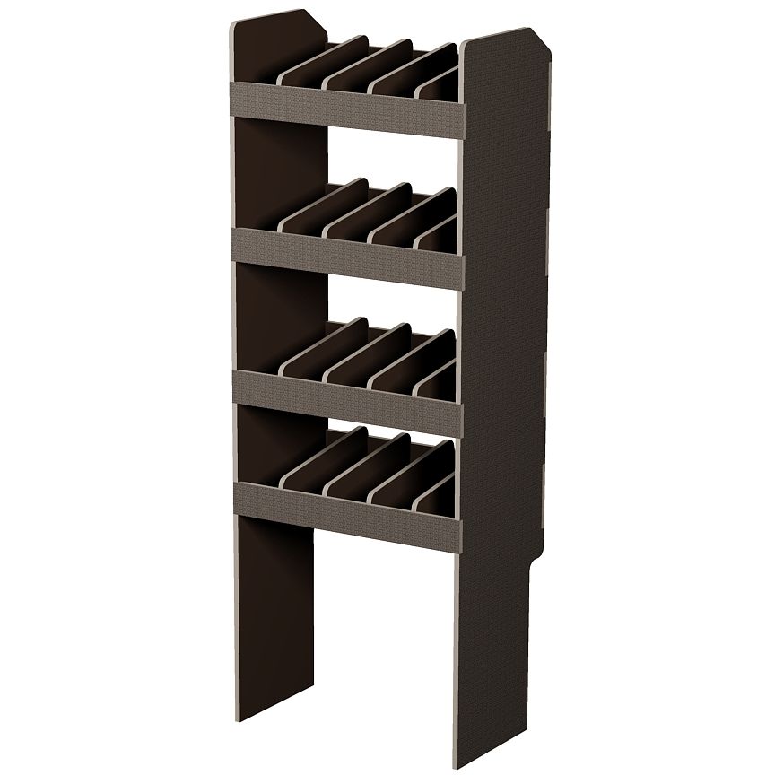 Fahrzeugregal 550 x 1490 x  350 mm, für Einstecktrennwände, 460 mm Bodenfreiheit