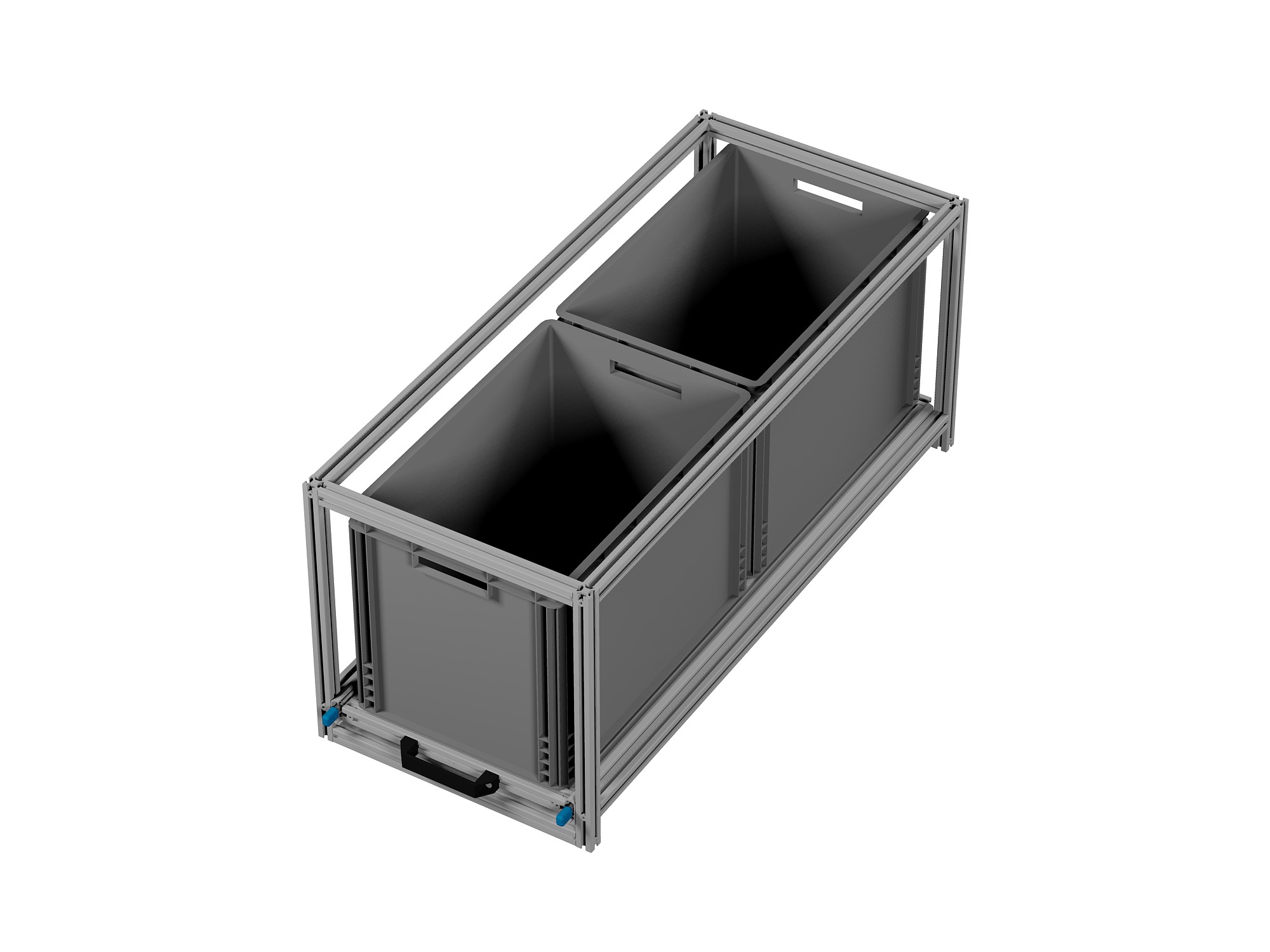 Heckauszug Euroboxen für Camper, Caravan, Wohnmobil & Nutzfahrzeuge, 220 kg Tragkraft, Typ 14, ohne Euroboxen